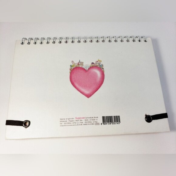 Pink Happiness Spiral Notebook With Cityscape Design - Picture 5 of 7